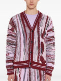 Laneus jacquard-knit cardigan