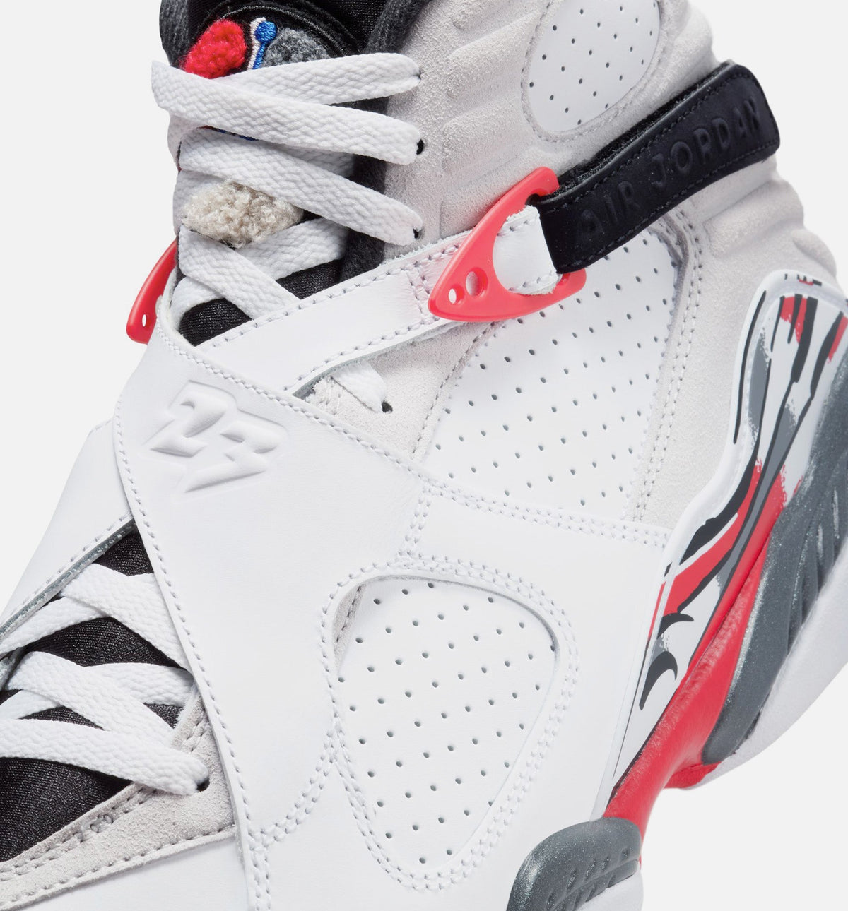 Air Jordan 8 Retro “White and True Red” Men's Lifestyle Shoes