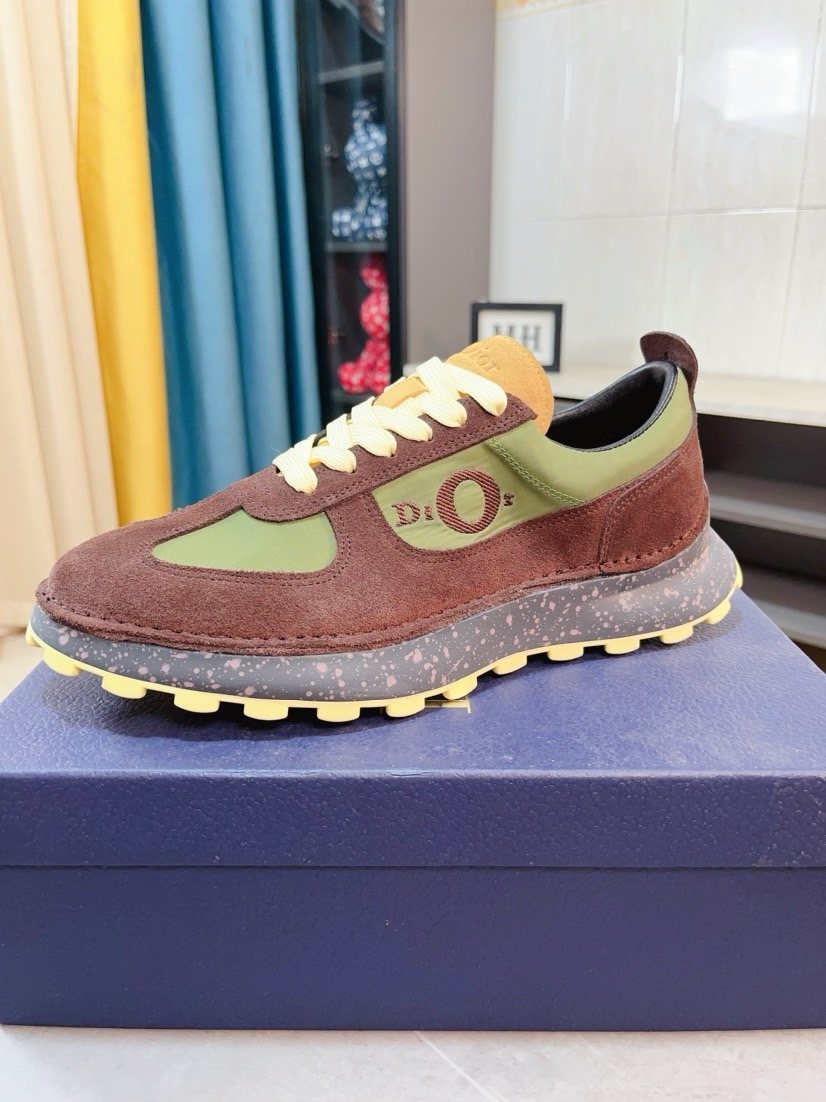 Dior Paneled Lug-Sole Sneakers